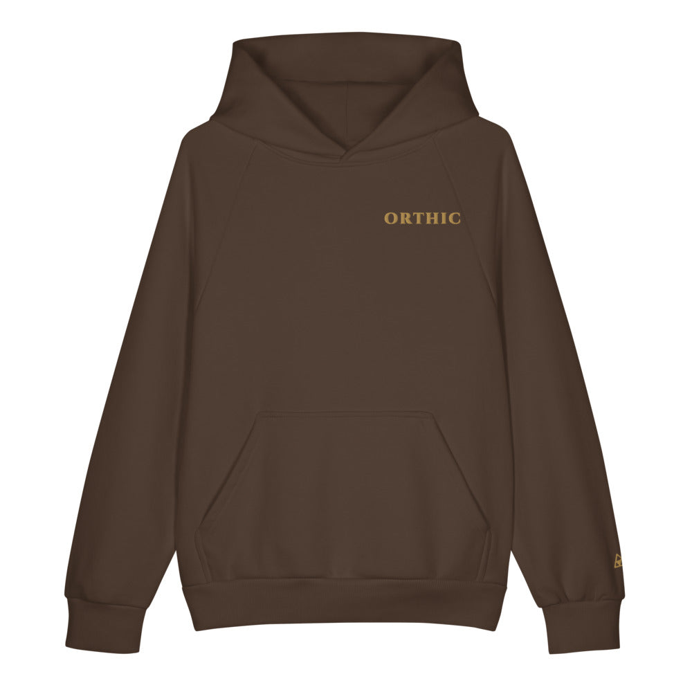 Atelier 560 Hoodie by ORTHIC in Chocolate Brown, front