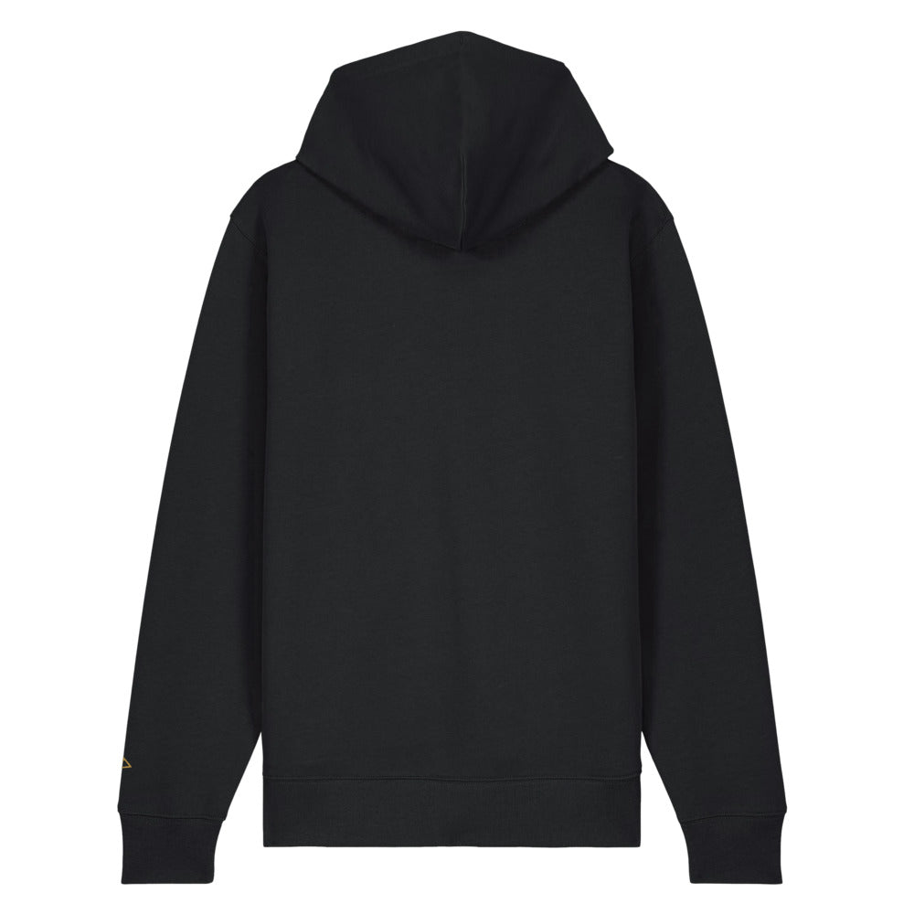 Atelier Zip Hoodie by ORTHIC in Black, back