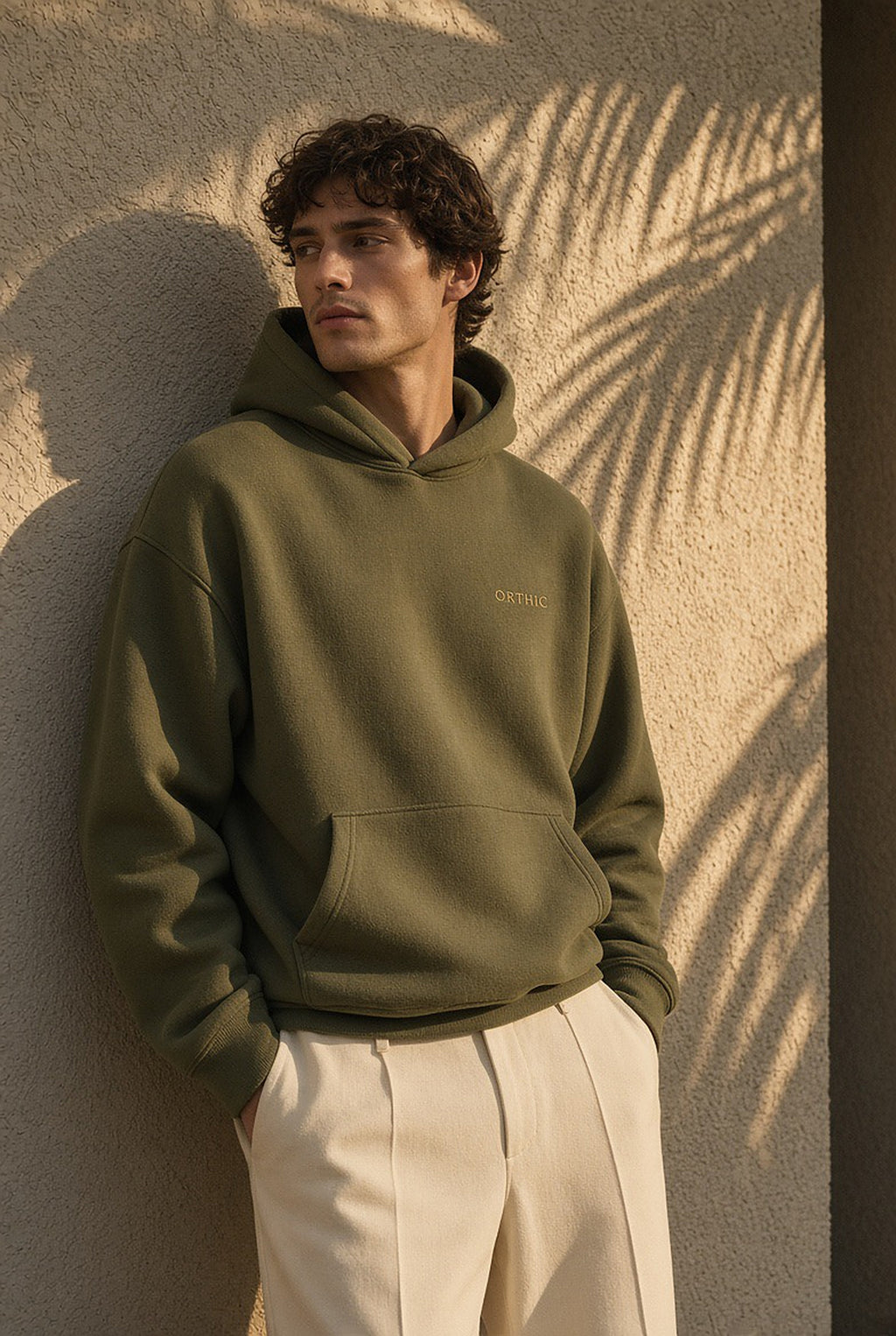 Quiet Weight Heavy Hoodie — Loden by ORTHIC