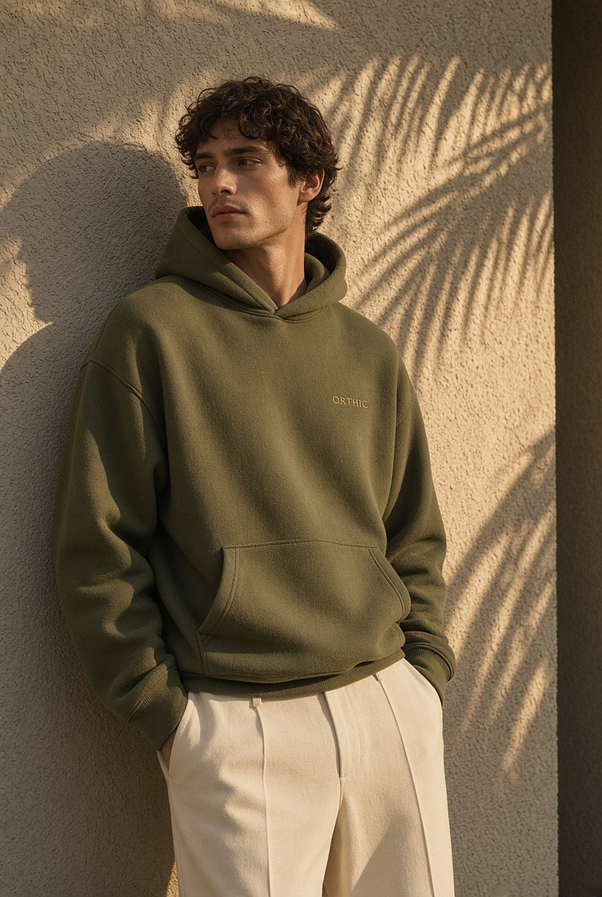 Quiet Weight Heavy Hoodie — Loden by ORTHIC
