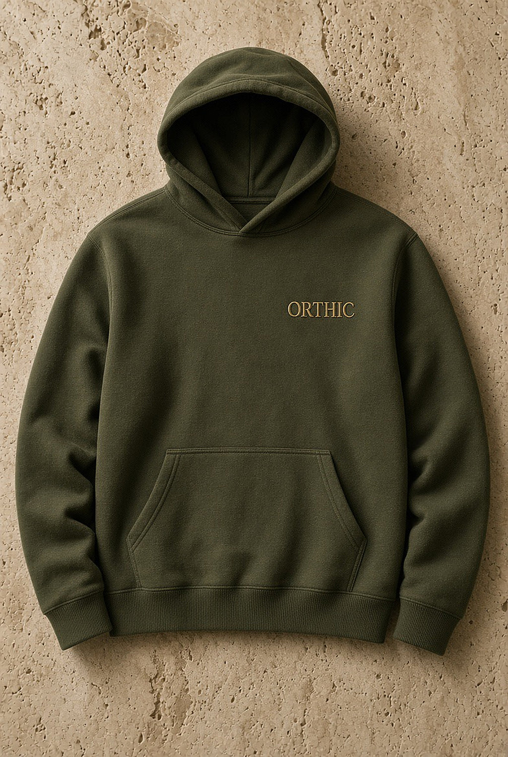 Quiet Weight Heavy Hoodie — Loden by ORTHIC
