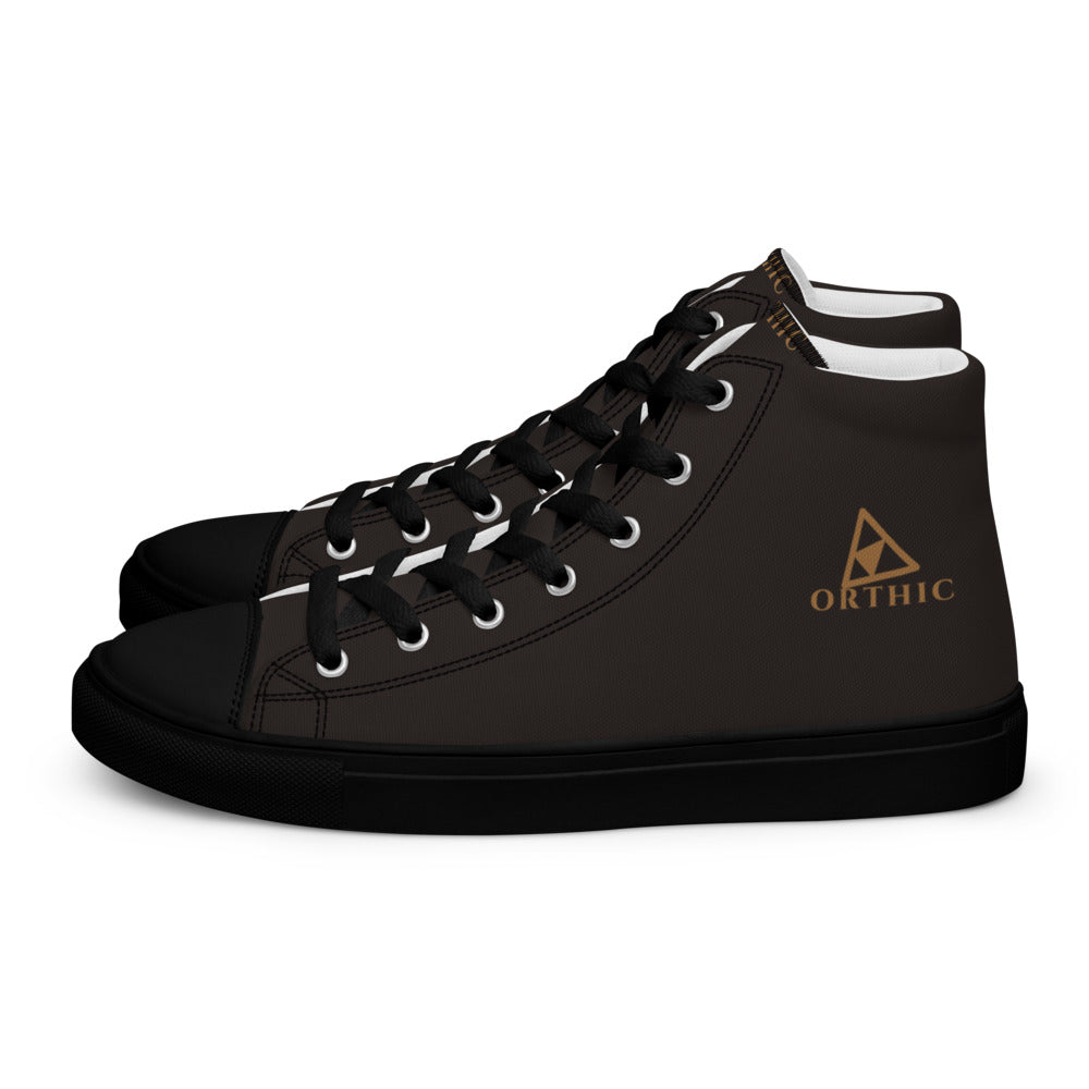 Off-Duty High-Top — Men's Printed Canvas in Espresso