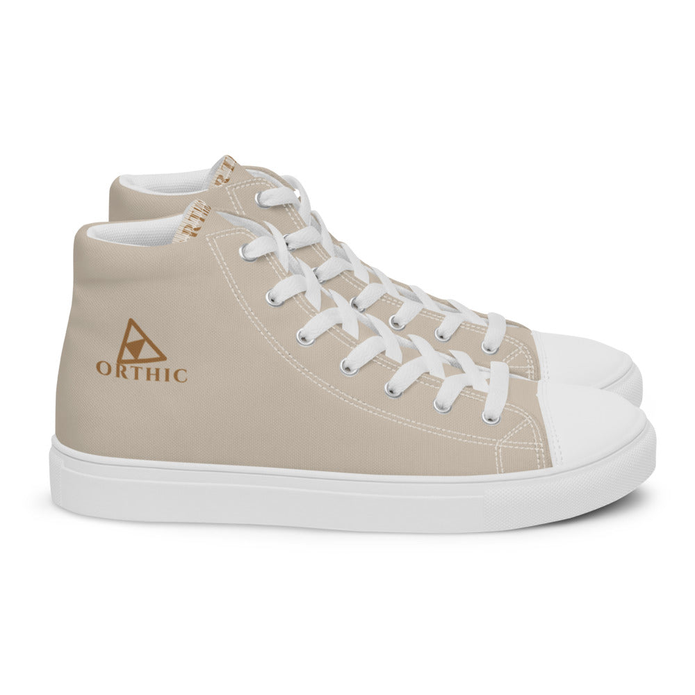 Off-Duty High-Top — Men's Printed Canvas in Travertine (shoe_quarters_right)