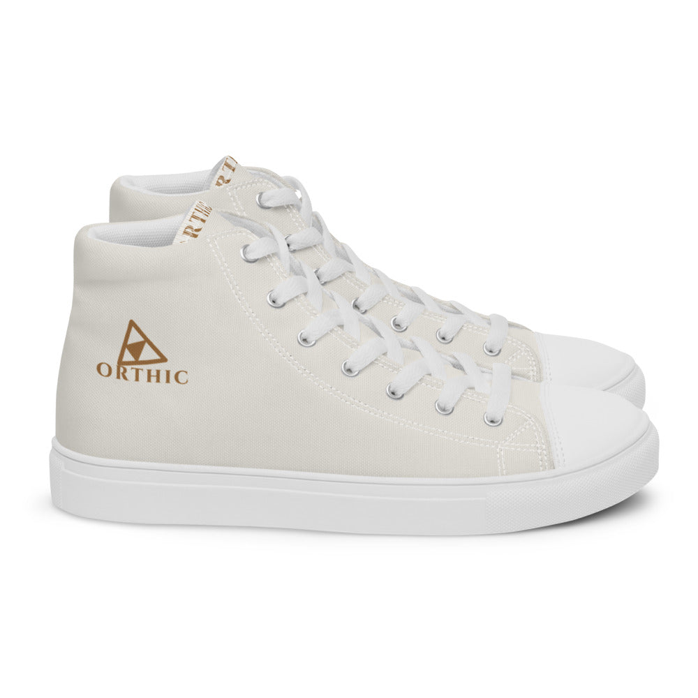 Off-Duty High-Top — Men's Printed Canvas in Chalk (shoe_quarters_right)