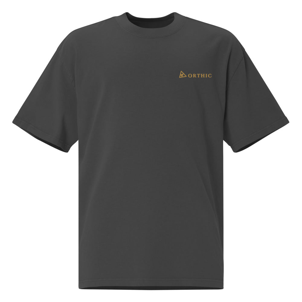 Quiet Weight Faded Oversized Tee — Orthic Mark by ORTHIC