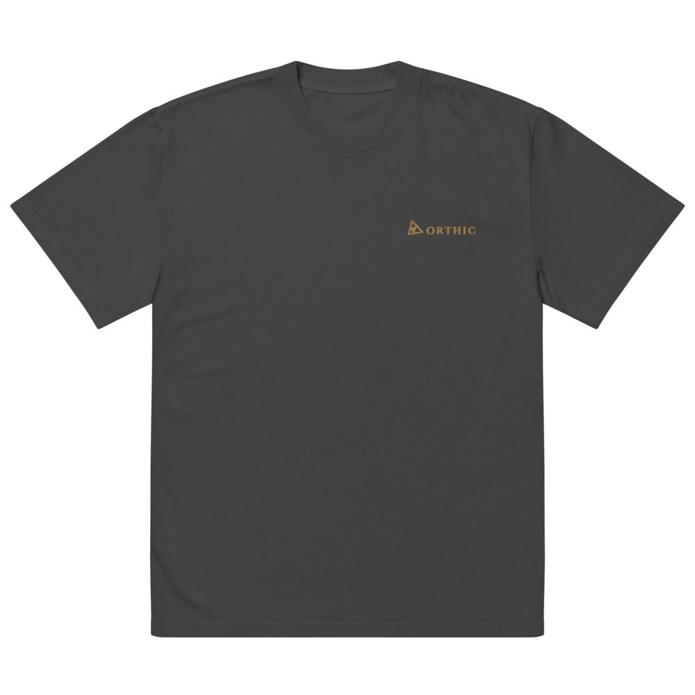 Quiet Weight Faded Oversized Tee — Orthic Mark by ORTHIC