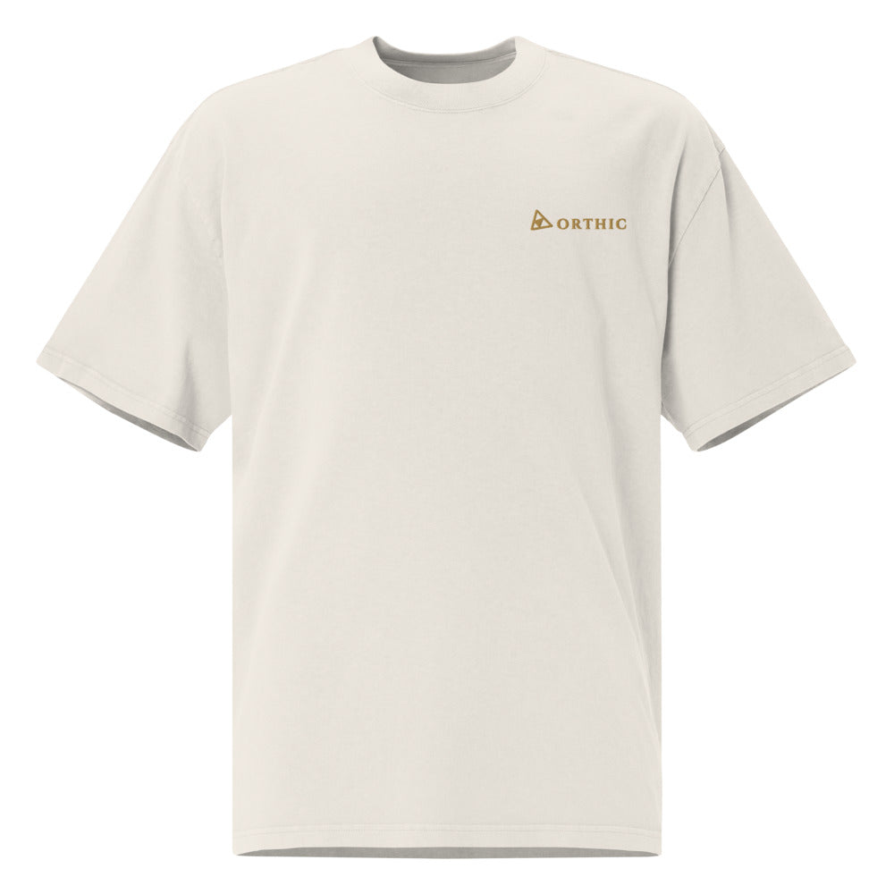 Quiet Weight Faded Oversized Tee — Orthic Mark by ORTHIC