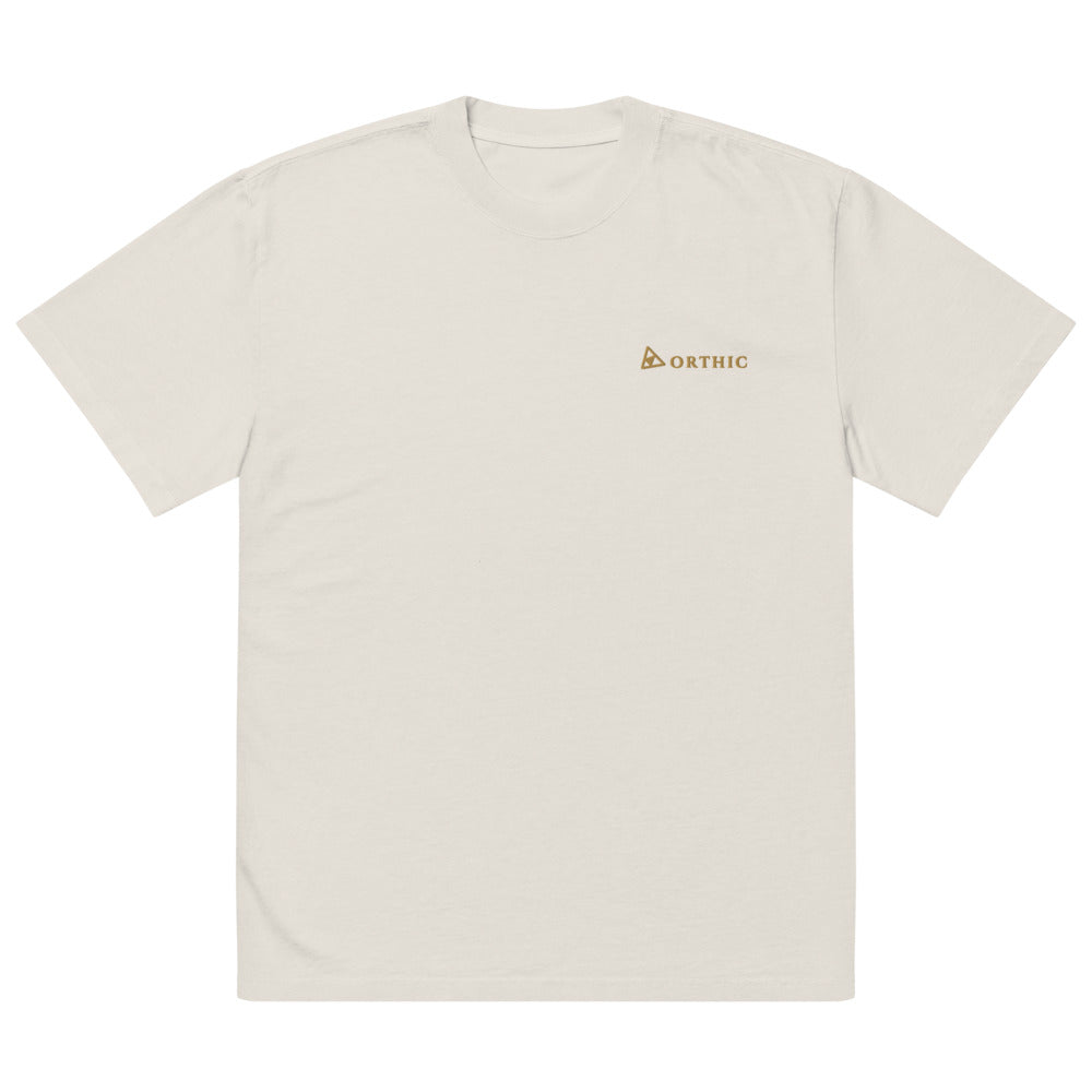 Quiet Weight Faded Oversized Tee — Orthic Mark by ORTHIC
