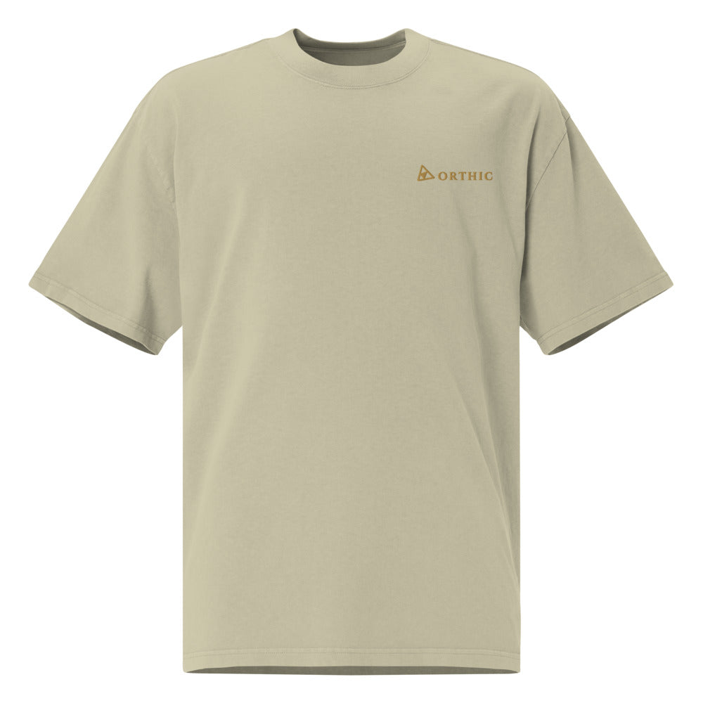 Quiet Weight Faded Oversized Tee — Orthic Mark by ORTHIC
