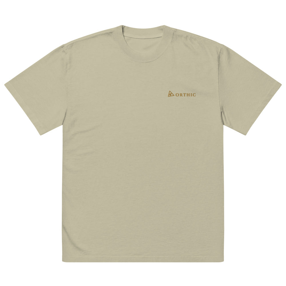 Quiet Weight Faded Oversized Tee — Orthic Mark by ORTHIC