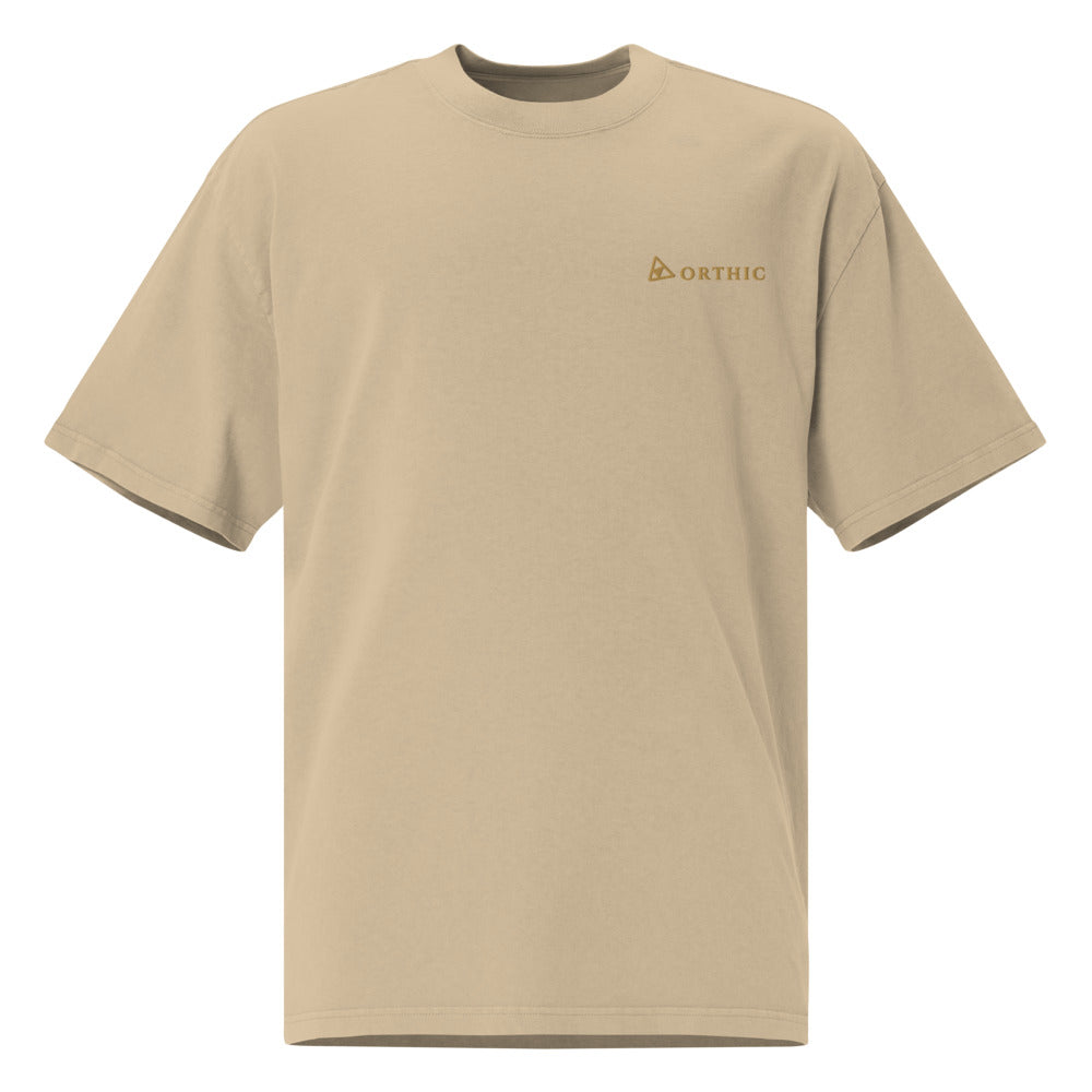Quiet Weight Faded Oversized Tee — Orthic Mark by ORTHIC