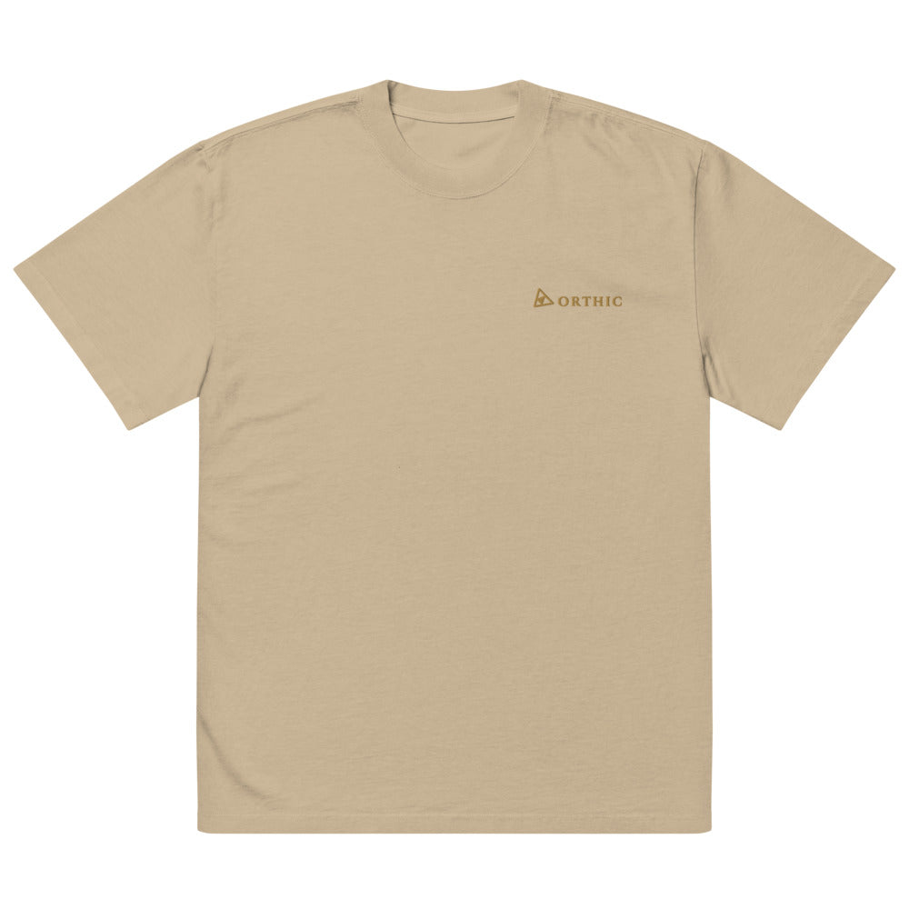 Quiet Weight Faded Oversized Tee — Orthic Mark by ORTHIC