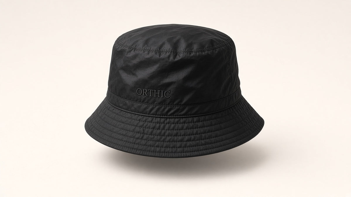 Pre-Order — ORTHIC Nylon Tech Bucket Hat — Black