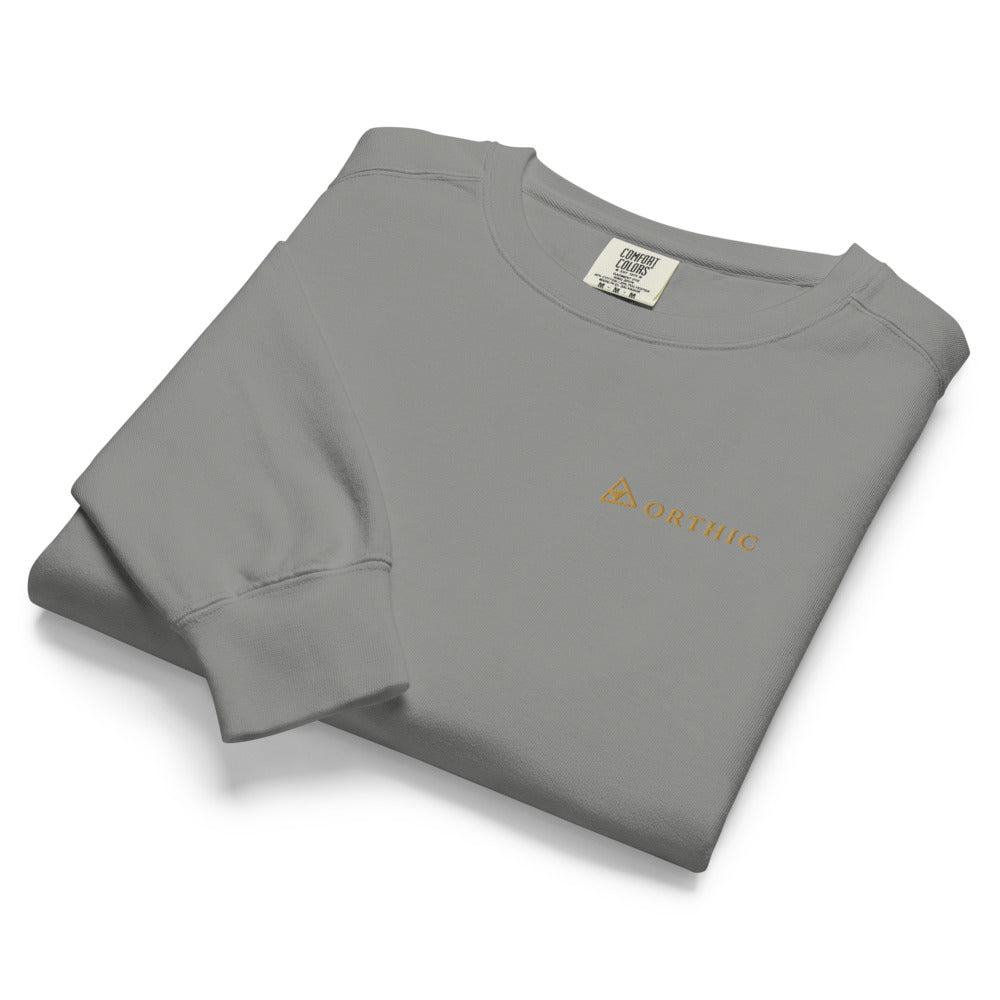 Canyon Hour Garment-Dyed Crew — Orthic Mark by ORTHIC
