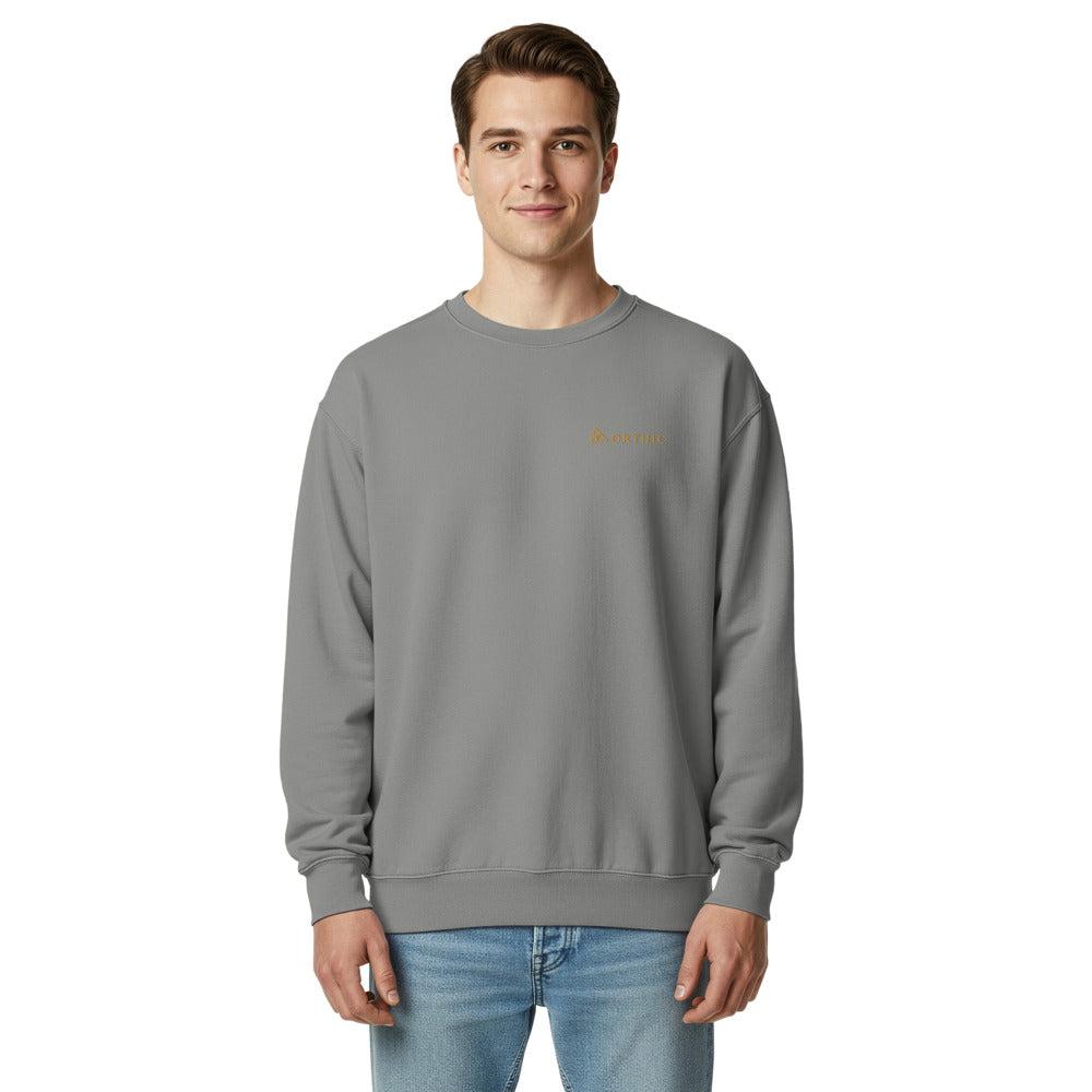 Canyon Hour Garment-Dyed Crew — Orthic Mark by ORTHIC