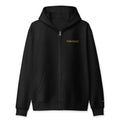 Quiet Weight Heavy Zip Hoodie — Gold Writing by ORTHIC