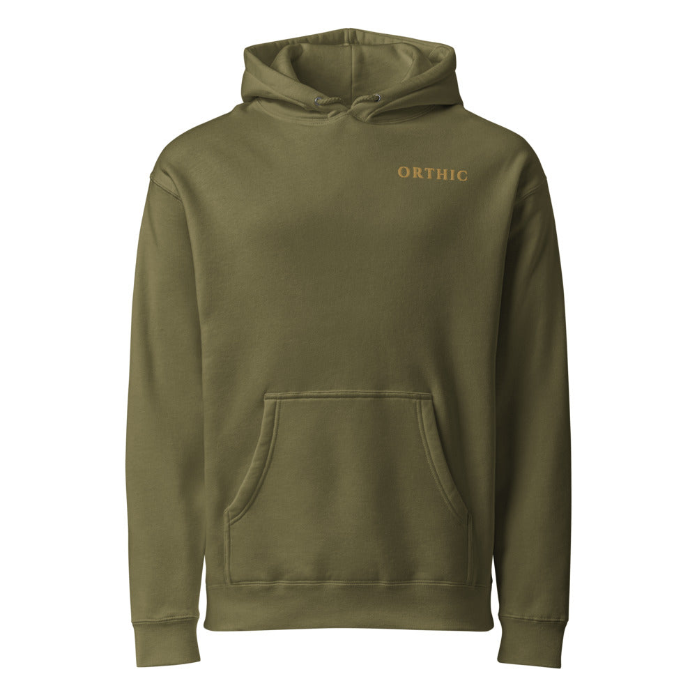 Quiet Weight Heavy Hoodie — Loden by ORTHIC