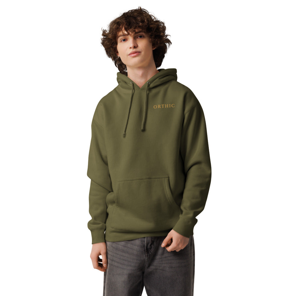 Quiet Weight Heavy Hoodie — Loden by ORTHIC