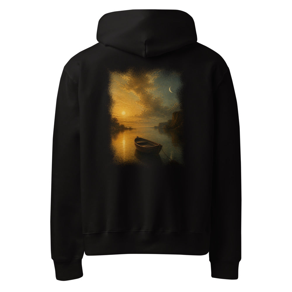 Sun and Moon Painted Hoodie by ORTHIC