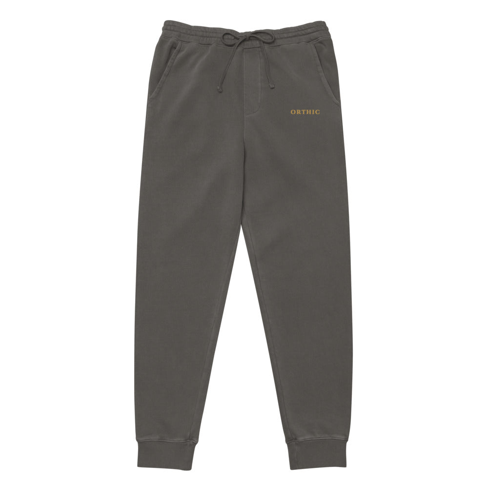 Quiet Weight Pigment Sweatpant — Gold Serif by ORTHIC