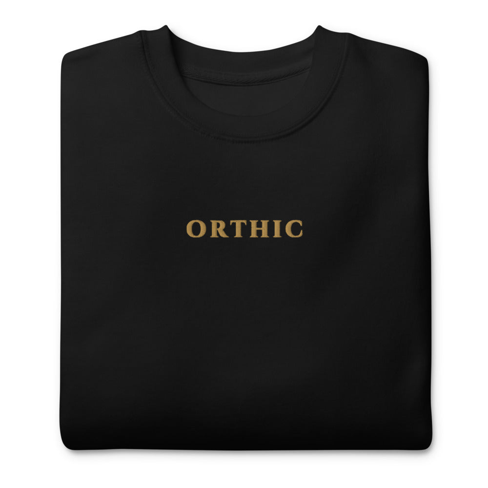 Long Hour Premium Sweatshirt — Gold Centre by ORTHIC