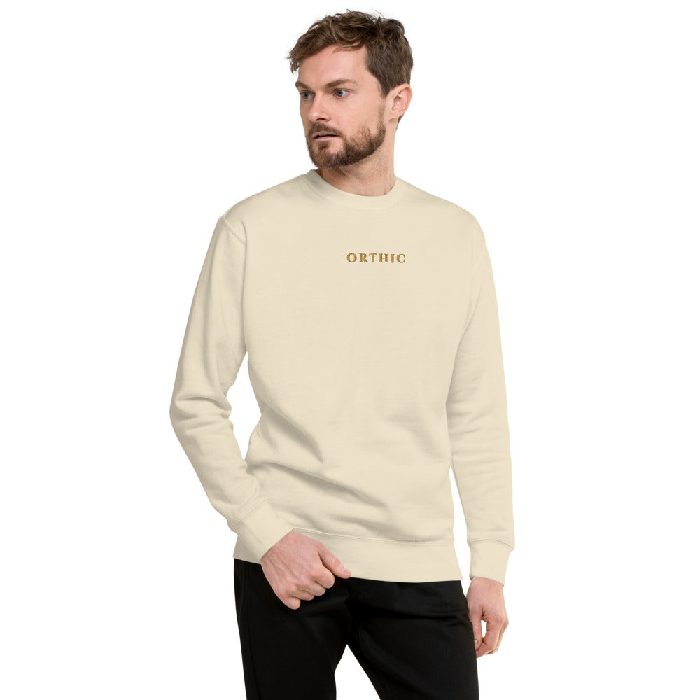 Long Hour Premium Sweatshirt — Gold Centre by ORTHIC