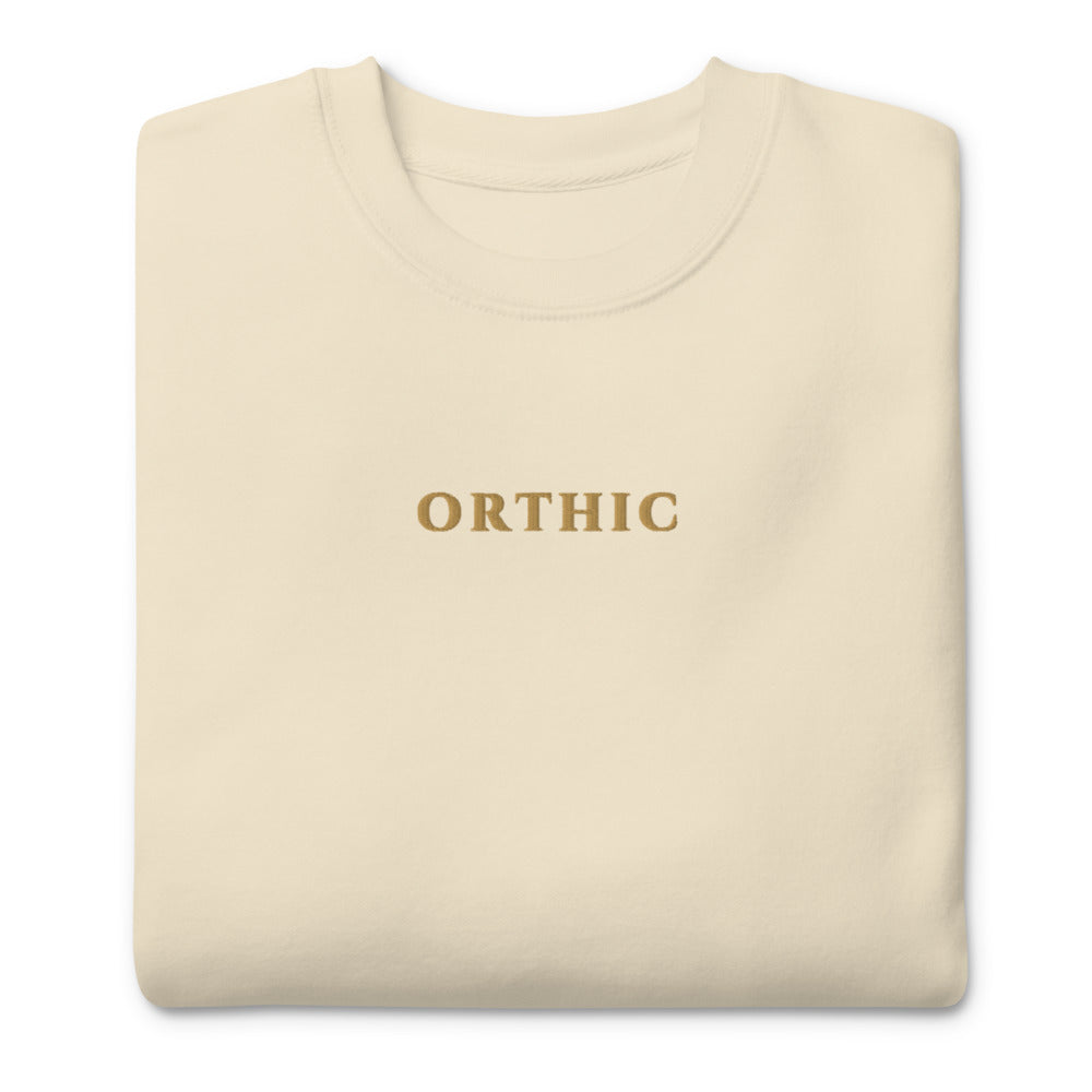 Long Hour Premium Sweatshirt — Gold Centre by ORTHIC