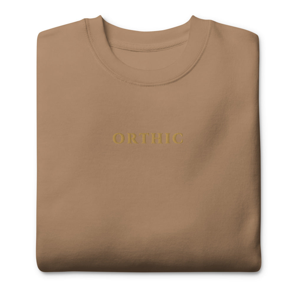 Long Hour Premium Sweatshirt — Gold Centre by ORTHIC