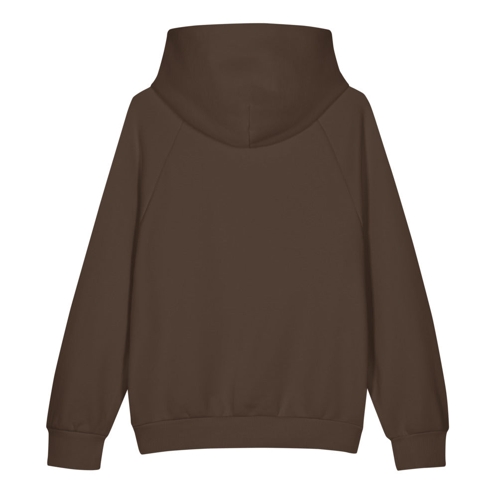 ORTHIC Mark Only 560 Hoodie — Super Heavyweight Relaxed Fit in Chocolate Brown (flat back)