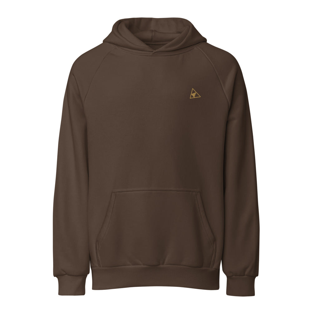 ORTHIC Mark Only 560 Hoodie — Super Heavyweight Relaxed Fit in Chocolate Brown