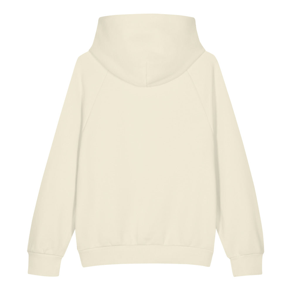ORTHIC Mark Only 560 Hoodie — Super Heavyweight Relaxed Fit in Cream (flat back)