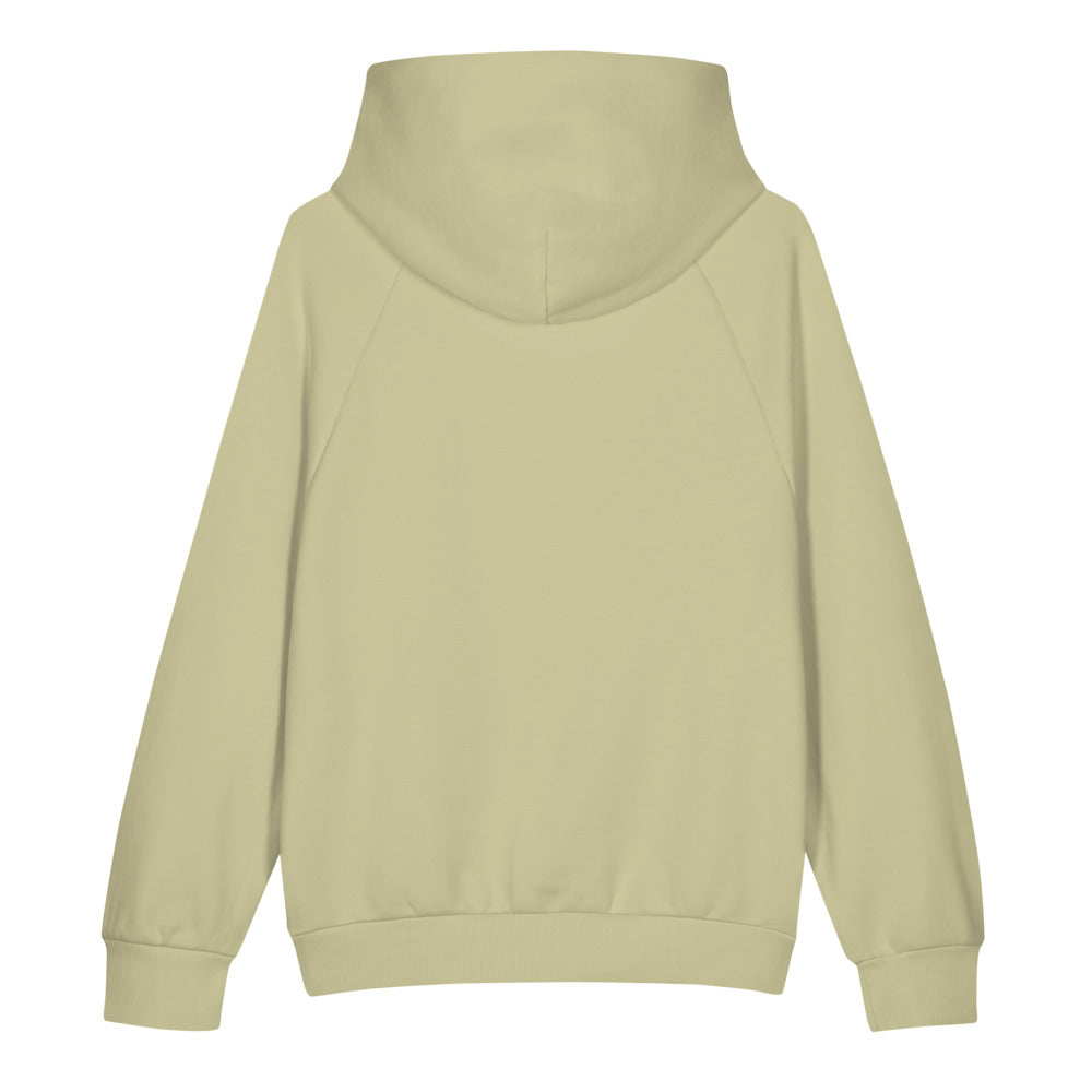 ORTHIC Mark Only 560 Hoodie — Super Heavyweight Relaxed Fit in Moss Gray (flat back)