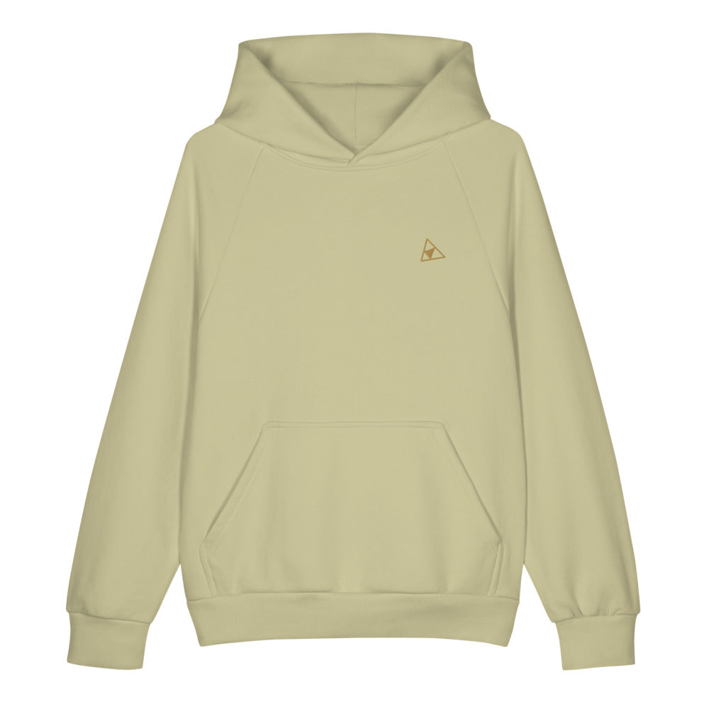 ORTHIC Mark Only 560 Hoodie — Super Heavyweight Relaxed Fit in Moss Gray (flat front)